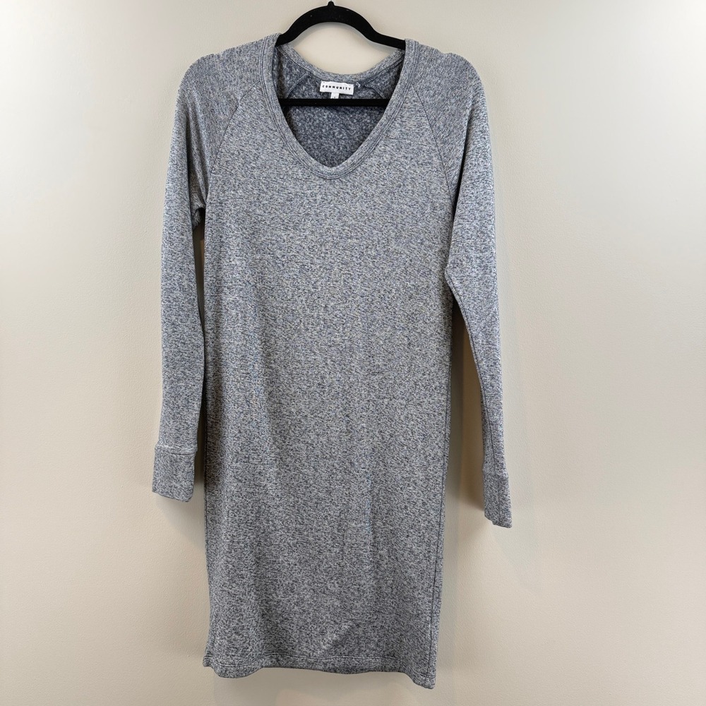 Community Dress Womens S Minimalist Heathered Marl V-Neck Raglan RCJ5-8123-36